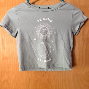 Streetwear Society Light Blue Sun and Moon Tee